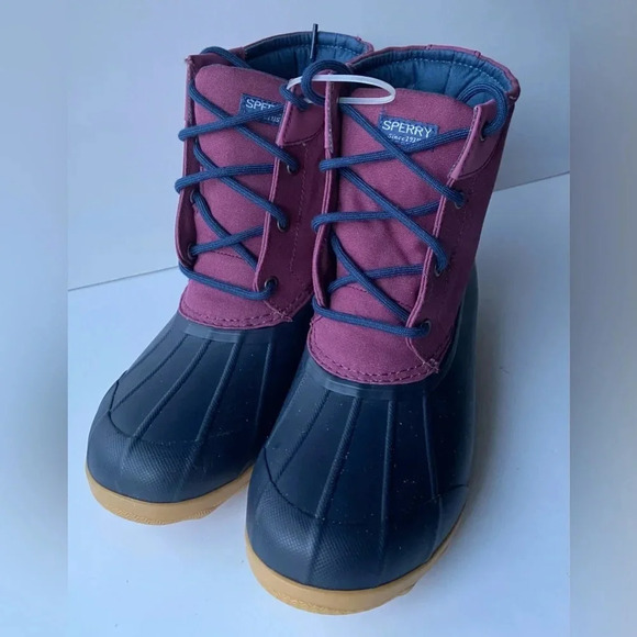 New Sperry “port boot” girls duck puddle jumpers boots Sz  6M - Picture 2 of 8